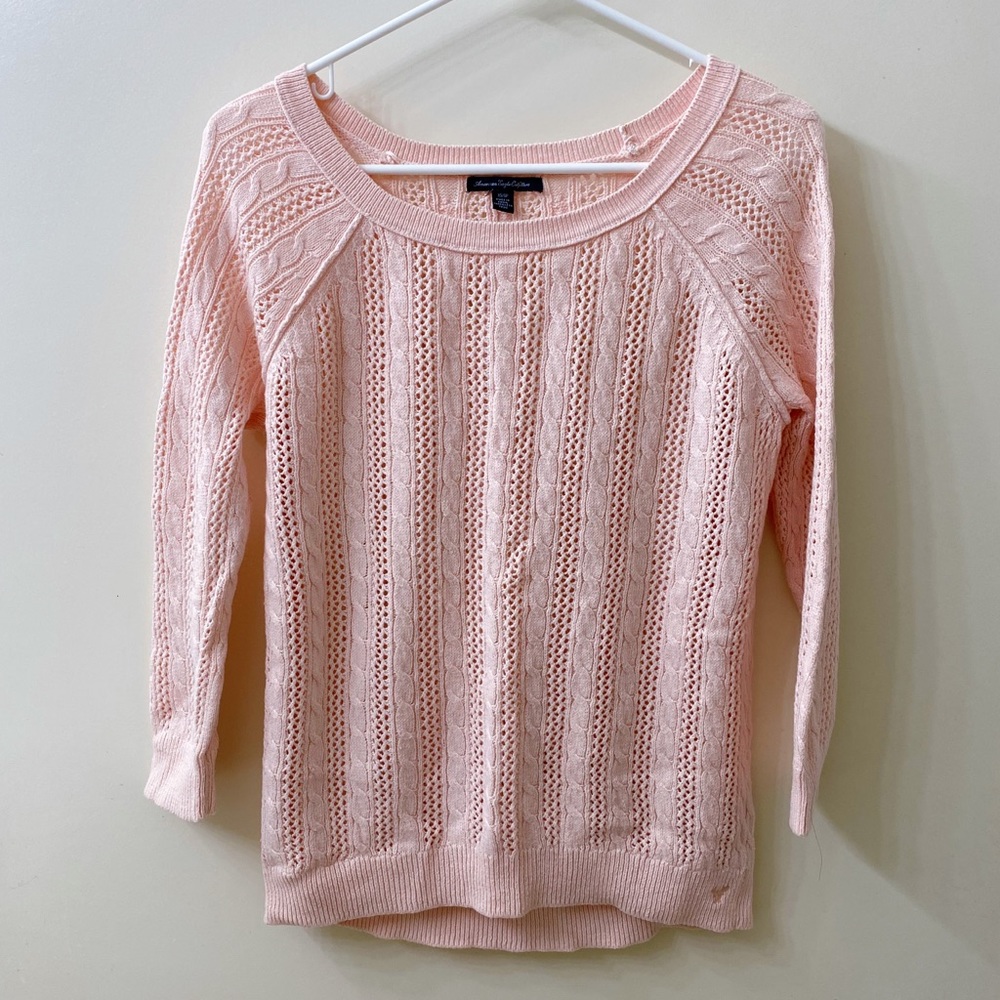 American Eagle Outfitters: Pink Knitted Sweater